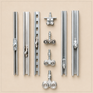 Sliding door trolley rollers